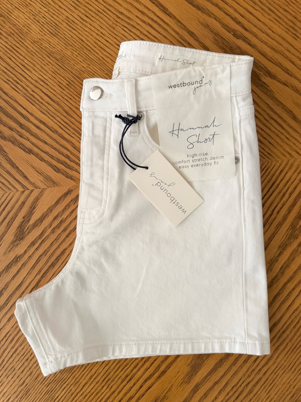 Westbound Hannah Denim Shorts - Ivory